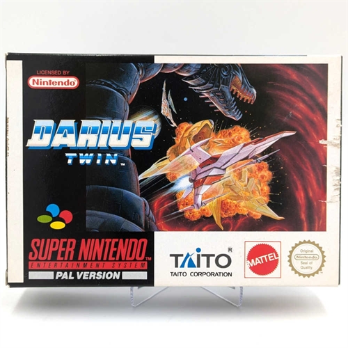 Darius Twin - Komplet i Æske - SNES - (SCN) (B Grade) (Genbrug)